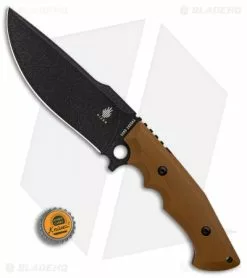 Kizer Cutlery Salient Fixed Blade Knife Brown G-10 (6.25" Black) E613 -Avokelavavat Sales Store Kizer Cutlery Salient Brown G10 black BHQ 71476 er bottlecap