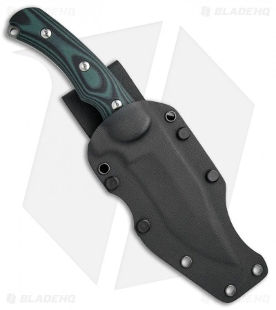Kizer Willumsen Super Bad Recurve Bowie Fixed Blk/Grn G-10 (4.75" SW) Ki1015A2 5 Kizer Willumsen Super Bad Recurve Bowie Fixed Blk/Grn G-10 (4.75" SW) Ki1015A2 - Image 3