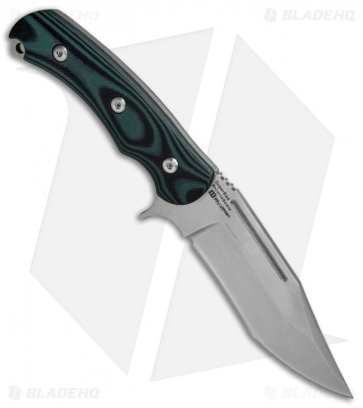 Kizer Willumsen Super Bad Recurve Bowie Fixed Blk/Grn G-10 (4.75" SW) Ki1015A2 4 Kizer Willumsen Super Bad Recurve Bowie Fixed Blk/Grn G-10 (4.75" SW) Ki1015A2 - Image 2