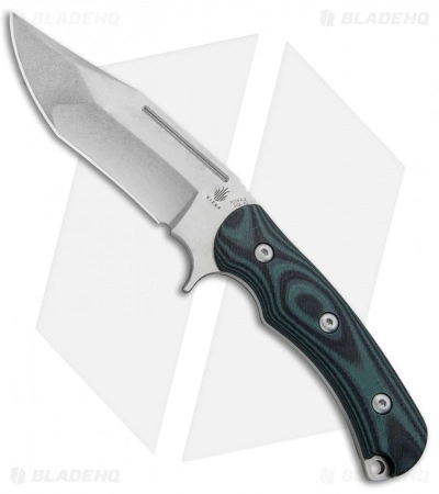 Kizer Willumsen Super Bad Recurve Bowie Fixed Blk/Grn G-10 (4.75" SW) Ki1015A2 3 Kizer Willumsen Super Bad Recurve Bowie Fixed Blk/Grn G-10 (4.75" SW) Ki1015A2