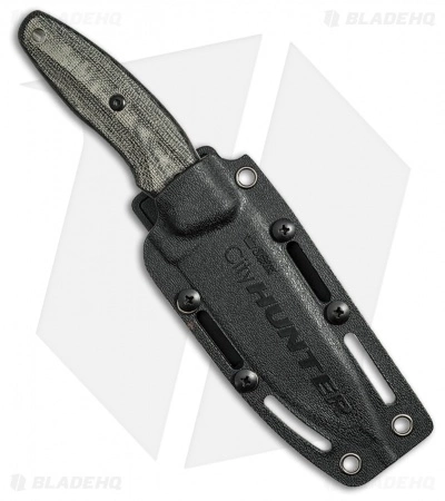 Kizlyar Supreme City Hunter AUS-8 Fixed Blade Knife Black Micarta (4.125" Satin) 4 Kizlyar Supreme City Hunter AUS-8 Fixed Blade Knife Black Micarta (4.125" Satin) - Image 2