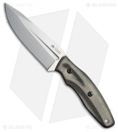 Kizlyar Supreme City Hunter AUS-8 Fixed Blade Knife Black Micarta (4.125" Satin) 3 Kizlyar Supreme City Hunter AUS-8 Fixed Blade Knife Black Micarta (4.125" Satin)