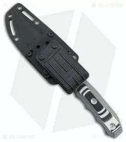 Kizlyar Supreme Echo Niolox Fixed Blade Knife White/Black G-10 (4.5" Satin) -Avokelavavat Sales Store Kizlyar Supreme Echo Niolox white black G10 Satin BHQ 73416 er spine