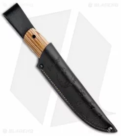 Kizlyar Supreme Samoyed Fixed Blade Knife Zebra Wood (3.5" Stonewash) -Avokelavavat Sales Store Kizlyar Supreme Samoyed Zebra Wood SW KK0036 BHQ 88620 jr sheath