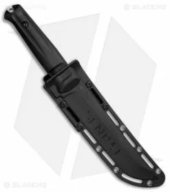 Kizlyar Supreme Knives Senpai Fixed Blade Knife Black Kraton (6.75" Satin) -Avokelavavat Sales Store Kizlyar Supreme Senpai Blk KK0217 BHQ 37465 jr sheath