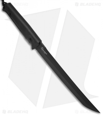 Kizlyar Supreme Knives Sensei AUS-8 Fixed Blade Knife Black Kraton (8.75" Black) 4 Kizlyar Supreme Knives Sensei AUS-8 Fixed Blade Knife Black Kraton (8.75" Black) - Image 2