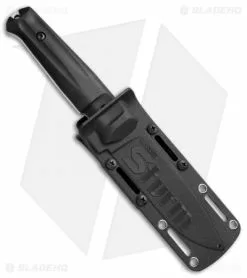 Kizlyar Supreme Knives Sturm Fixed Blade Knife Black Kraton (4.6" Satin) -Avokelavavat Sales Store Kizlyar Supreme Sturm Blk KK0025 BHQ 37480 jr sheath