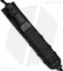 Kizlyar Supreme Knives Trident D2 Tactical Fixed Blade Knife (6" Black) -Avokelavavat Sales Store Kizlyar Supreme Trident D2 Blk KK0215 BHQ 37464 jr sheath