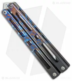 VMX Knives VMX Vallotton/Maverick Balisong Butterfly Knife "Ignition" Ti (4.25" Satin) -Avokelavavat Sales Store Kyle Vallotton Maverick Customs 1 BHQ 77714 er spine 2