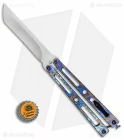 VMX Knives VMX Vallotton/Maverick Balisong Butterfly Knife "Nebula Tuxedo" (4.25" Satin) -Avokelavavat Sales Store Kyle Vallotton Maverick Customs 2 BHQ 79802 er bottlecap