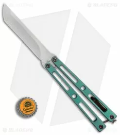 VMX Knives VMX Vallotton/Maverick Balisong Butterfly Knife Green/Bronze Ti (4.25" Satin) -Avokelavavat Sales Store Kyle Vallotton Maverick Customs 5 BHQ 79805 er bottlecap