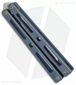 VMX Knives VMX Vallotton/Maverick Balisong Butterfly Knife Blue/Bronze Ti (4.25" Satin) -Avokelavavat Sales Store Kyle Vallotton Maverick Customs 7 BHQ 79807 er spine