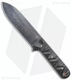 LT Wright Knives L.T. Wright Gen 3 O1 Saber Black W/ Snakeskin Valley Copper Pins (6.5" Patina)