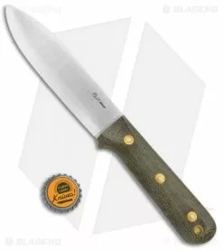 LT Wright Knives L.T. Wright Gen 5 Fixed Blade Knife Green Micarta Scandi (5.25" Satin A2) 9 LT Wright Knives L.T. Wright Gen 5 Fixed Blade Knife Green Micarta Scandi (5.25" Satin A2) -Avokelavavat Sales Store L.T. Wright Gen 5 Green Micarta Scandi Satin A2 BHQ 99120 jr bottlecap