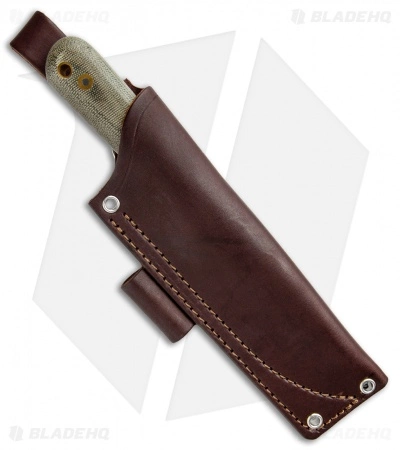 LT Wright Knives L.T. Wright Gen 5 Fixed Blade Knife Green Micarta Scandi (5.25" Satin A2) 5 LT Wright Knives L.T. Wright Gen 5 Fixed Blade Knife Green Micarta Scandi (5.25" Satin A2) - Image 3