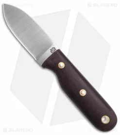 LT Wright Knives LT Wright Bushbaby Fixed Blade Knife Double Red Matte Micarta (3" Satin O1)