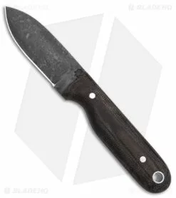 LT Wright Knives LT Wright Bushbaby Fixed Blade Knife Matte Black Micarta (3" Black 1075)