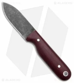 LT Wright Knives LT Wright Bushbaby Fixed Blade Knife Double Red Matte Micarta (3" Black)