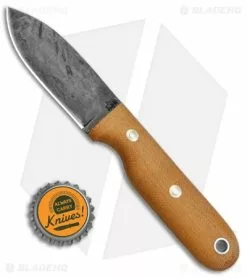 LT Wright Knives LT Wright Bushbaby Fixed Blade Knife Matte Natural Micarta (3" Black Patina) -Avokelavavat Sales Store LT Wright Bushbaby Matte Natural Micarta Black Patina BHQ 68098 jr bottlecap 2