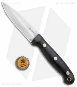 LT Wright Knives GNS Saber Fixed Blade Black Micarta (4.5" Satin) -Avokelavavat Sales Store LT Wright GNS Saber Black Micarta 01 BHQ 67455 jr bottlecap 2