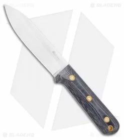 LT Wright Knives L.T. Wright Gen 5 Fixed Blade Knife Black Micarta (5.25" Satin A2)
