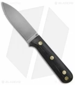 LT Wright Knives Genesis Flat Bush Knife Black Micarta (4.25" Satin)