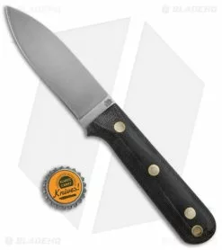 LT Wright Knives Genesis Flat Bush Knife Black Micarta (4.25" Satin) -Avokelavavat Sales Store LT Wright Genesis Flat Bush Black Micarta BHQ 68088 jr bottlecap