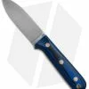 LT Wright Knives Genesis Flat Bush Knife Blue/Black G-10 (4.25" Satin)