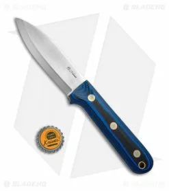 LT Wright Knives Genesis Scandi Bush Knife Blue/Black G-10 (4.25" Satin) -Avokelavavat Sales Store LT Wright Genesis Scandi Bush Blue Black G 10 BHQ 67454 jr bottlecap