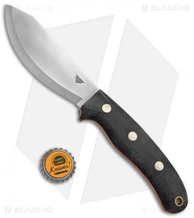 LT Wright Knives LT Wright JX2 Jessmuk Fixed Blade Knife Black/Orange Micarta (4.5" Satin CPM-3V) 6 LT Wright Knives LT Wright JX2 Jessmuk Fixed Blade Knife Black/Orange Micarta (4.5" Satin CPM-3V) - Image 4