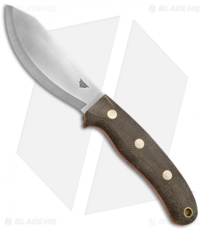 LT Wright Knives LT Wright JX2 Jessmuk Fixed Blade Knife Green/Orange Micarta (4.5" Satin CPM-3V) 3 LT Wright Knives LT Wright JX2 Jessmuk Fixed Blade Knife Green/Orange Micarta (4.5" Satin CPM-3V)