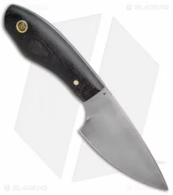 LT Wright Knives LT Wright JX3 Fixed Blade Knife Matte Black Micarta (3.25" Satin) -Avokelavavat Sales Store LT Wright JX3 Matte Black Micarta BHQ 67462 jr spine