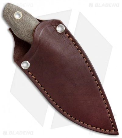 LT Wright Knives LT Wright JX3 Fixed Blade Knife Matte Green Micarta (3.25" Satin) 5 LT Wright Knives LT Wright JX3 Fixed Blade Knife Matte Green Micarta (3.25" Satin) - Image 3