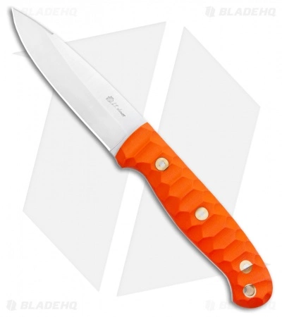 LT Wright Knives GNS Saber/Swedge Fixed Blade Orange G10 MTN (4.5" Satin) 3 LT Wright Knives GNS Saber/Swedge Fixed Blade Orange G10 MTN (4.5" Satin)