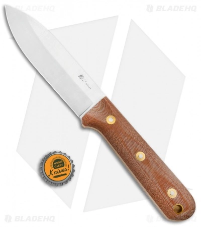 LT Wright Knives L.T. Wright Gen 5 Fixed Blade Knife Natural Micarta (5.25" Satin A2) 6 LT Wright Knives L.T. Wright Gen 5 Fixed Blade Knife Natural Micarta (5.25" Satin A2) - Image 4