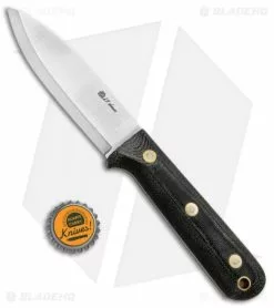 LT Wright Knives Genesis Scandi Bush Knife Black Micarta (4.25" Satin) 9 LT Wright Knives Genesis Scandi Bush Knife Black Micarta (4.25" Satin) -Avokelavavat Sales Store LT Wright Knives Genesis Scandi Bush Black Micarta Satin BHQ 92313 jr bottlecap