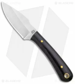 LT Wright Knives Great Plainsman Knife Matte Black Micarta (2.75" Satin)