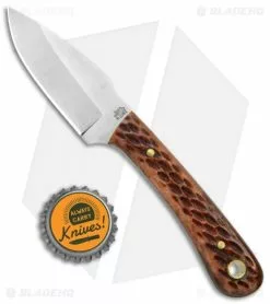 LT Wright Knives Great Plainsman Fixed Blade Knife Stag Jigged Bone (2.7" Satin) -Avokelavavat Sales Store LT Wright Knives Great Plainsman Stag Jigged Bone Satin BHQ 95845 jr bottlecap 2