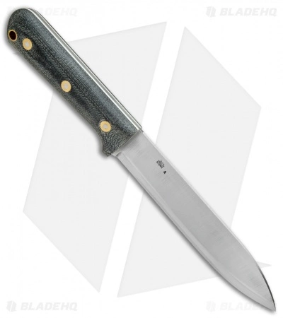 LT Wright Knives Larry Roberts Gen 6 Scandi Knife Black Micarta (6" Satin) 4 LT Wright Knives Larry Roberts Gen 6 Scandi Knife Black Micarta (6" Satin) - Image 2