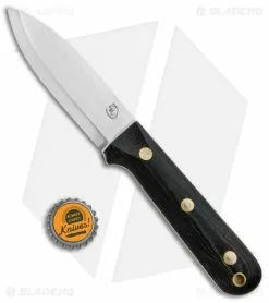 LT Wright Knives Larry Roberts Genesis Scandi Knife Black Micarta (4.25" Satin) -Avokelavavat Sales Store LT Wright Knives Larry Roberts Genesis Scandi Black Micarta Satin BHQ 68095 jr bottlecap
