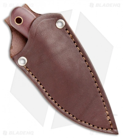 LT Wright Knives Lil Muk Fixed Blade Double Red Matte Saber (2.75" Satin) 5 LT Wright Knives Lil Muk Fixed Blade Double Red Matte Saber (2.75" Satin) - Image 3