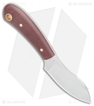 LT Wright Knives Lil Muk Fixed Blade Double Red Matte Saber (2.75" Satin) 4 LT Wright Knives Lil Muk Fixed Blade Double Red Matte Saber (2.75" Satin) - Image 2