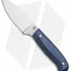 LT Wright Knives Patriot Fixed Blade Knife Matte Black/Blue G-10 (2.5" Satin)