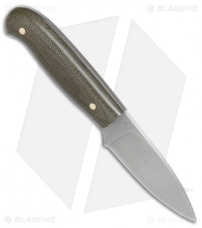 LT Wright Knives Patriot Fixed Blade Green Micarta Polished (2.5" Satin A2) 4 LT Wright Knives Patriot Fixed Blade Green Micarta Polished (2.5" Satin A2) - Image 2