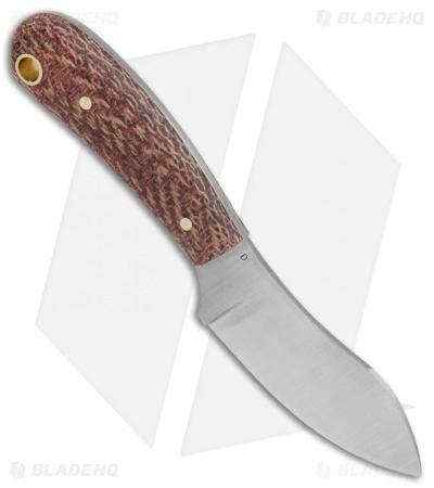 LT Wright Knives Lil Muk Fixed Blade Shadetree Maroon (2.75" Satin A2) 4 LT Wright Knives Lil Muk Fixed Blade Shadetree Maroon (2.75" Satin A2) - Image 2