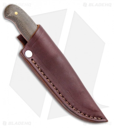 LT Wright Knives LT Wright Patriot Fixed Blade Knife Green Micarta/Orange (2.5" Satin A2 Saber) 5 LT Wright Knives LT Wright Patriot Fixed Blade Knife Green Micarta/Orange (2.5" Satin A2 Saber) - Image 3