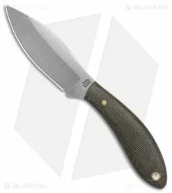 LT Wright Knives LT Wright Small Northern Hunter Fixed Blade Matte Green Micarta (3.25" Satin)