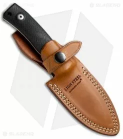 LionSteel M4 Fixed Blade Knife Black G-10 (3.75" Satin M390) 8 LionSteel M4 Fixed Blade Knife Black G-10 (3.75" Satin M390) -Avokelavavat Sales Store Lion Steel M4 Black G 10 BHQ 37403 jr sheath