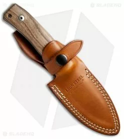 LionSteel M4 Fixed Blade Knife Walnut Wood (3.75" Satin M390) -Avokelavavat Sales Store Lion Steel M4 Walnut BHQ 37400 jr sheath