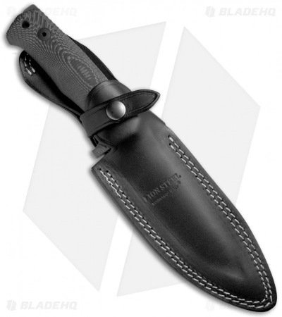 LionSteel T5B Fixed Blade Knife Black Micarta (5" Black SW) 5 LionSteel T5B Fixed Blade Knife Black Micarta (5" Black SW) - Image 3